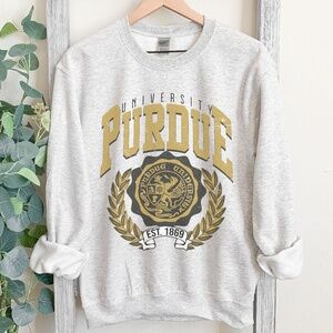Vintage Purdue Boilmakers sweatshirt-Unisex sizing-Classic Gray- College